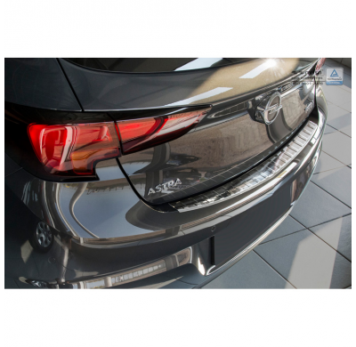 Protector Paragolpes Trasero Acero Inox Opel Astra K Hb 5-Doors 2015- 'Ribs'
